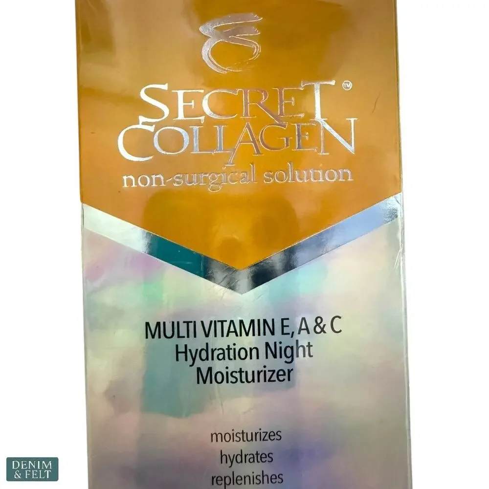 Secret Collagen Vitamin E A C Night Serum with Retinol‎ Firming Hydrating NEW